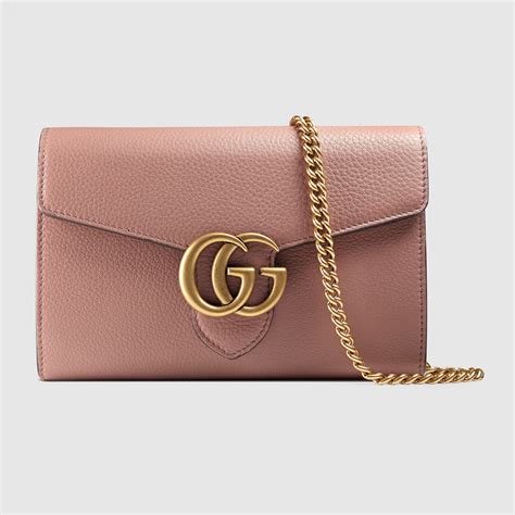 gucci gg marmont wallet on chain|gg marmont mini chain bag.